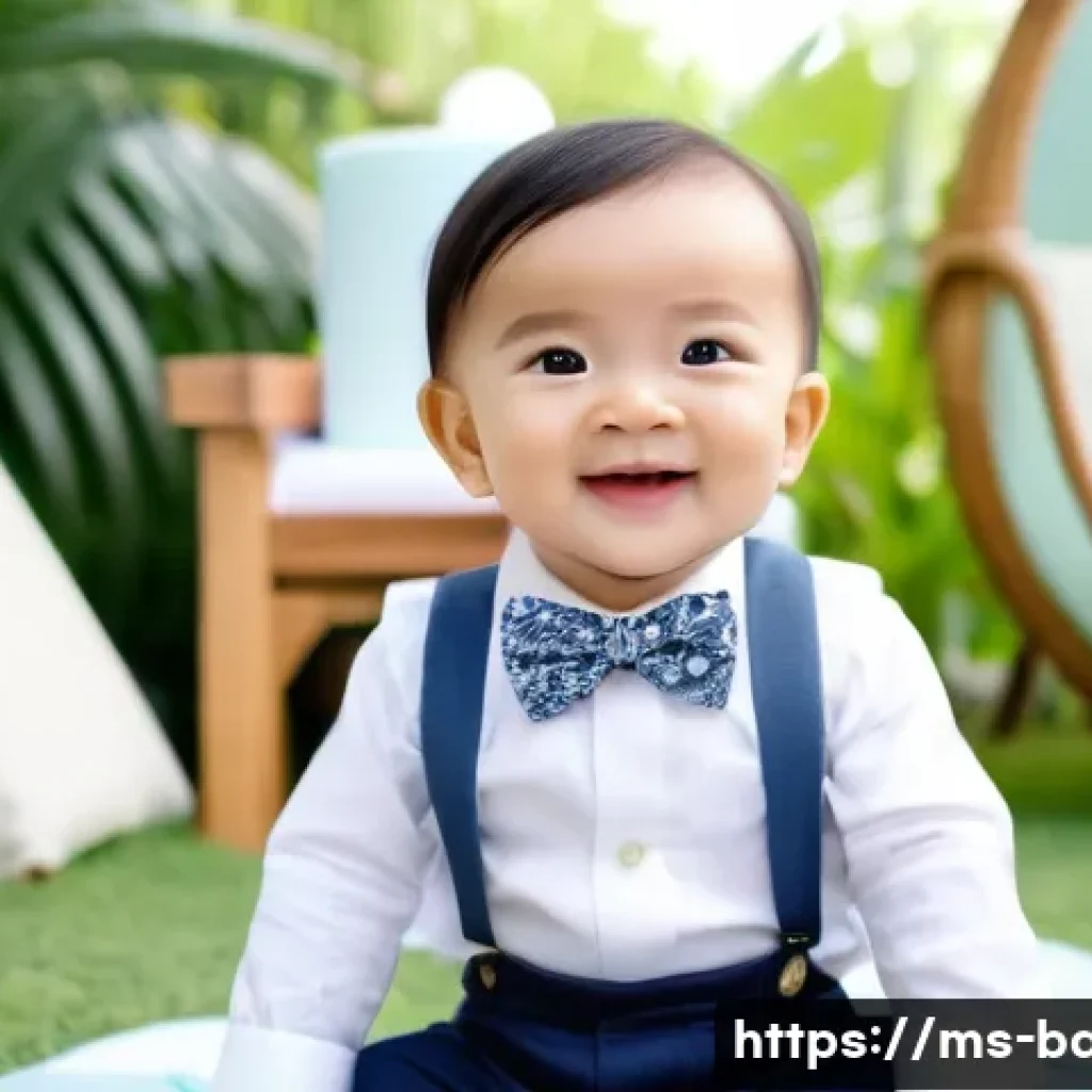 돌잔치 의상 추천 - **"Little Gentleman's First Birthday Bash in Tropical Malaysia"**
    A happy, smiling Malaysian bab...