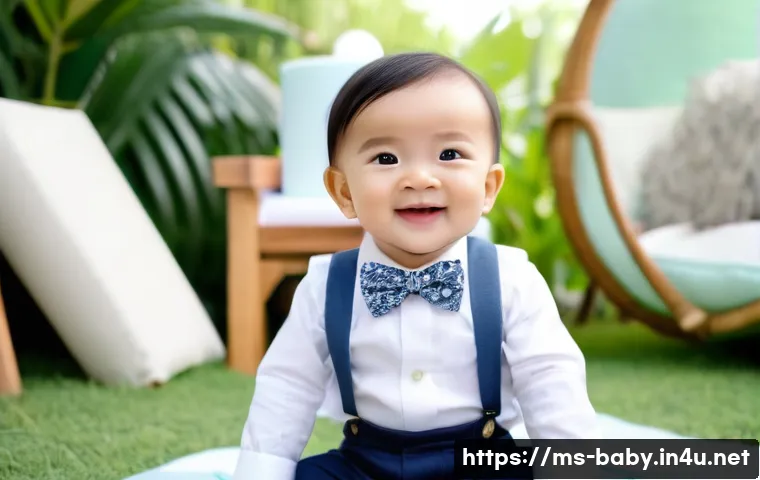 돌잔치 의상 추천 - **"Little Gentleman's First Birthday Bash in Tropical Malaysia"**
    A happy, smiling Malaysian bab...